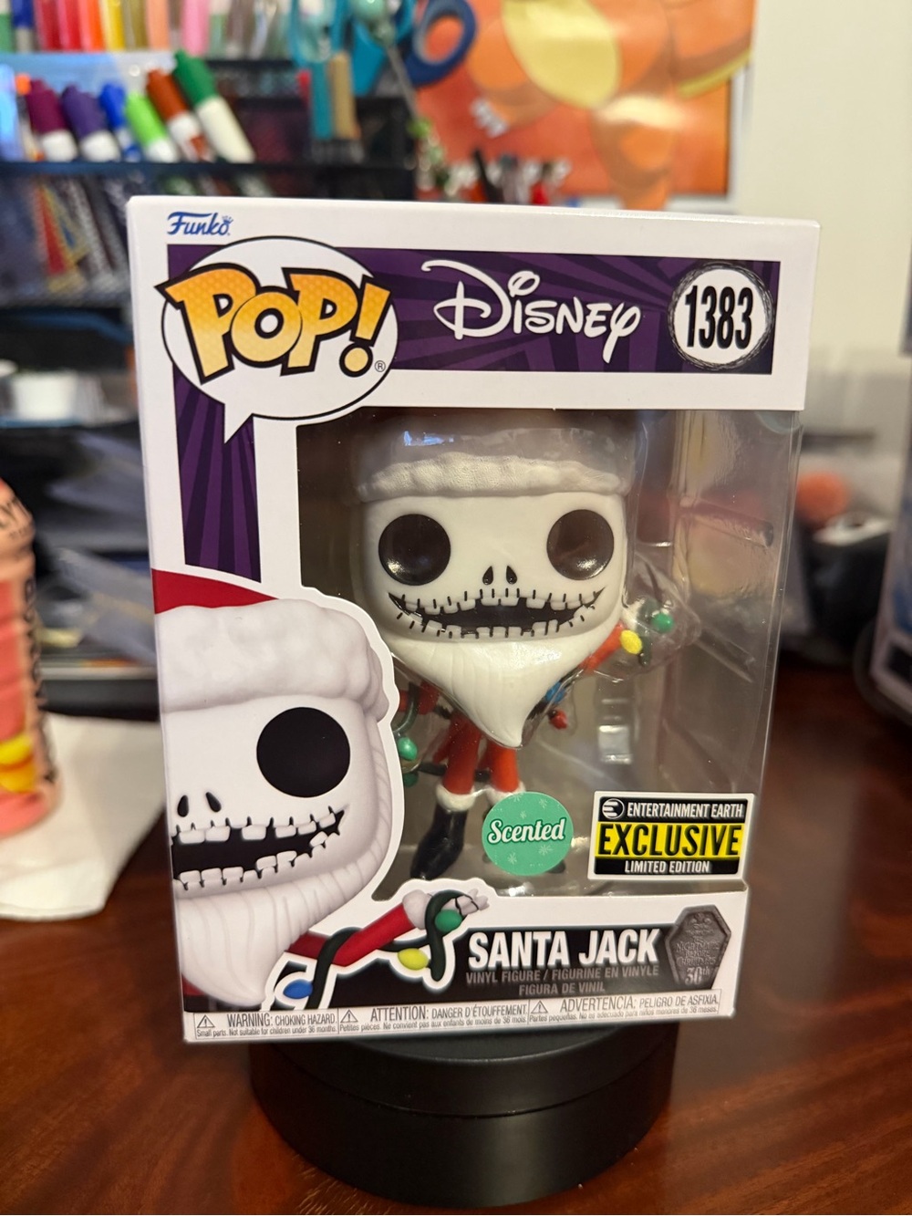 Funko Pop! Disney NBC Santa Jack, Scented, Entertainment Earth Exclusive #1383